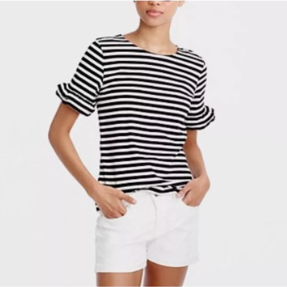 J Crew Flutter Sleeve tee